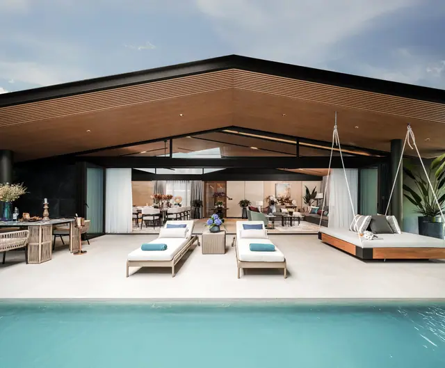 Waterfront Villas Laguna Lakelands — Шоурум виллы: бассейн и палуба, Банг Тао и Лагуна, Пхукет