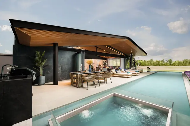 Waterfront Villas Laguna Lakelands — Шоурум виллы: бассейн и палуба, Банг Тао и Лагуна, Пхукет