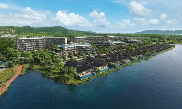 Waterside Residences Laguna Lakelands — Корпуса у воды с высоты, Банг Тао и Лагуна, Пхукет