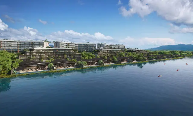 Waterside Residences Laguna Lakelands — Комплекс и залив с высоты, Банг Тао и Лагуна, Пхукет