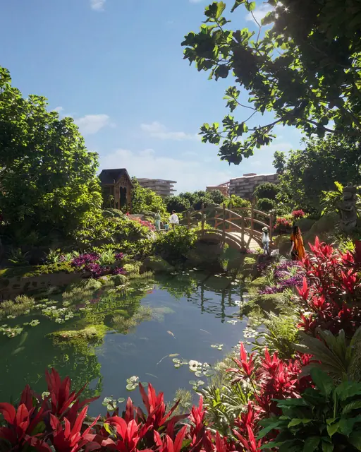 Waterside Residences Laguna Lakelands — Вид на реку сквозь зелень, Банг Тао и Лагуна, Пхукет