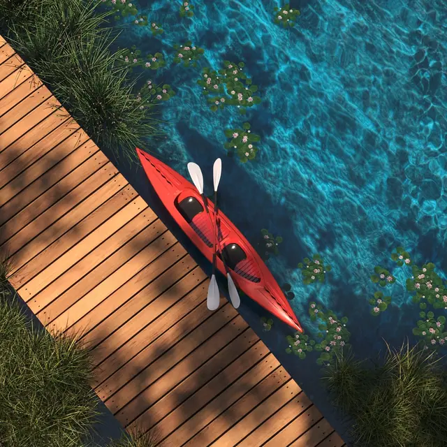 Waterside Residences Laguna Lakelands — Каяки у причала, Банг Тао и Лагуна, Пхукет