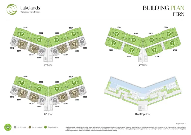 Waterside Residences Laguna Lakelands — Корпус Fern (блок E) — верхние этажи и крыша, Банг Тао и Лагуна, Пхукет