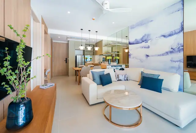 Waterside Residences Laguna Lakelands — Гостиная, Банг Тао и Лагуна, Пхукет