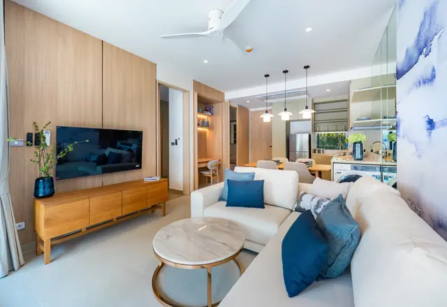 Waterside Residences Laguna Lakelands — Гостиная, Банг Тао и Лагуна, Пхукет