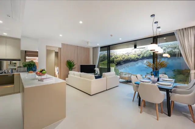 Waterside Residences Laguna Lakelands — Гостиная, Банг Тао и Лагуна, Пхукет