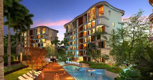 Wyndham La Vita Phuket — Корпуса 6 и 7 на закате, Раваи и Най Харн, Пхукет