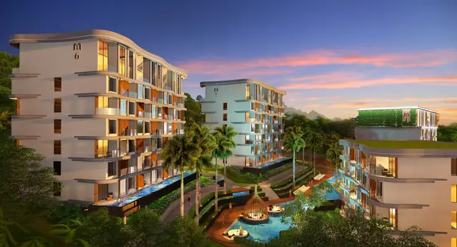 Wyndham La Vita Phuket — Террасы корпусов над бассейном, Раваи и Най Харн, Пхукет