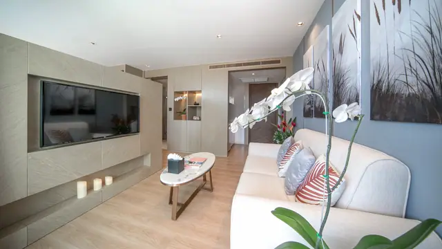 Wyndham La Vita Phuket — Гостиная с ТВ-зоной · 1 спальня, 36 м², Раваи и Най Харн, Пхукет