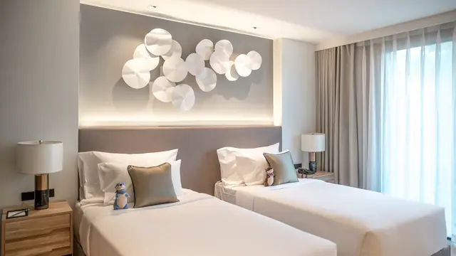 Wyndham La Vita Phuket — Кровати с прикроватными светильниками · студия 29 м², Раваи и Най Харн, Пхукет